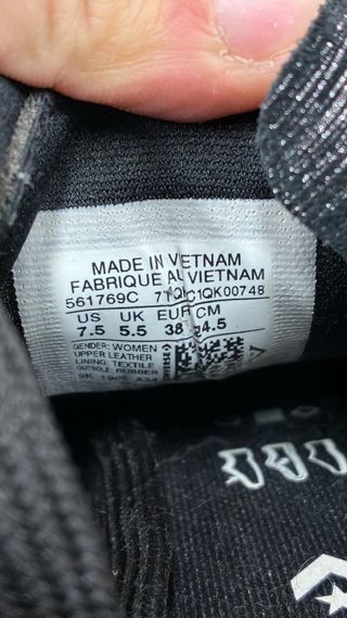 Converse Sneakers N. 38 Nero/Argento