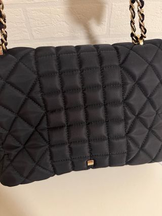 Bolso Purificación García Negro Dorado