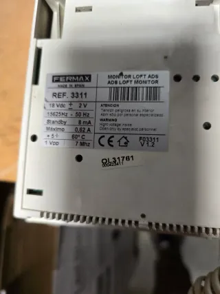 Monitor y Placa FERMAX REF.3311