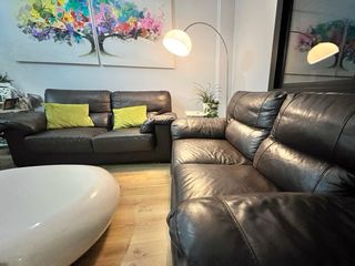 Sofas de piel pareja