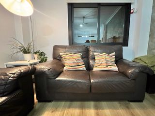 Sofas de piel pareja