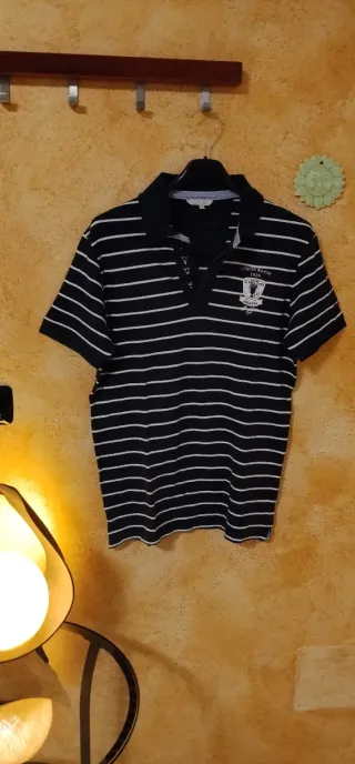 Polo OVS a righe blu e bianche
