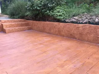 Solera hormigón impreso y pulido