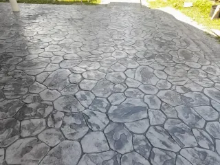 Solera hormigón impreso y pulido