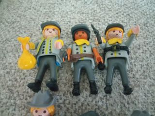 Grupo de 9 Soldados Sudistas Confederados-