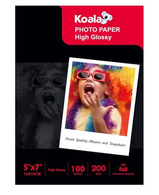 Papel Fotográfico Koala High Glossy 5x7