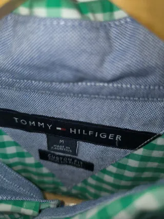 Camisa Tommy Hilfiger cuadros verde M