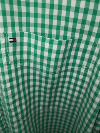 Camisa Tommy Hilfiger cuadros verde M