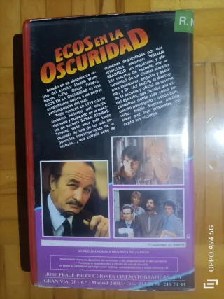 VHS Ecos en la Oscuridad (Suspense/Terror)