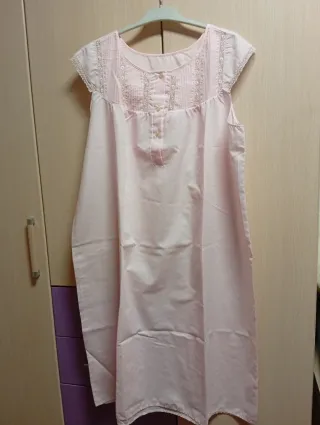 Conjunto Bata y Camisón Rosa