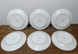 CONJUNTO DE 6 PLATOS DE PORCELANA VISTA ALEGRE