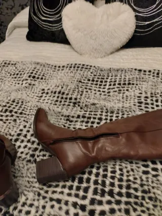 Botas marrones de tacón