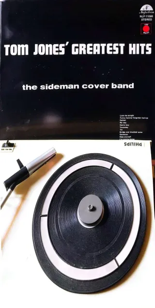 Giradischi Philips con vinili