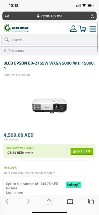 Proyector Epson Blanco “5000 lúmenes, muy luminoso