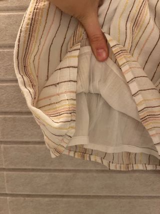 Top Nicoli Rayas Beige Multicolor