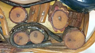 Harley Davidson artesanía manual madera 29 cm