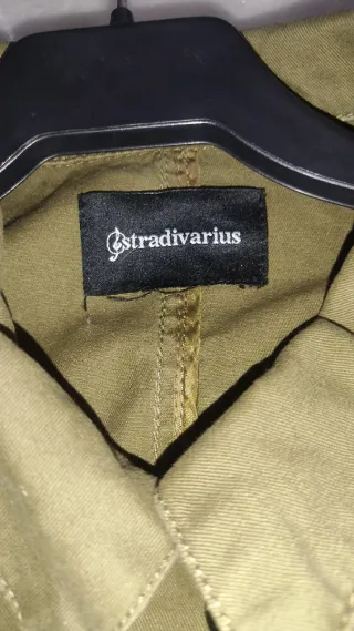 Chaqueta Stradivarius Talla S Verde Militar