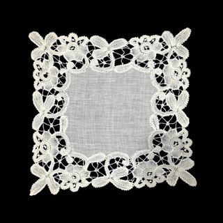 Pañuelo antiguo encaje Duquesa inglés