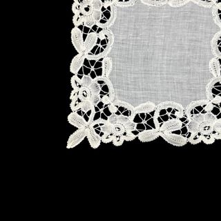 Pañuelo antiguo encaje Duquesa inglés