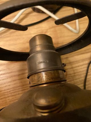 Fornellino/lampada vintage ottone