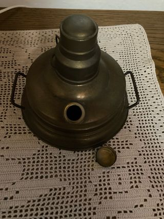 Fornellino/lampada vintage ottone