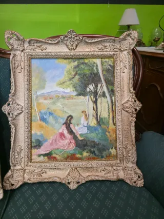 Coppia di quadri ad olio su tela