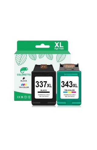 Cartuchos Tinta HP 337XL Negro y 343XL Tricolor