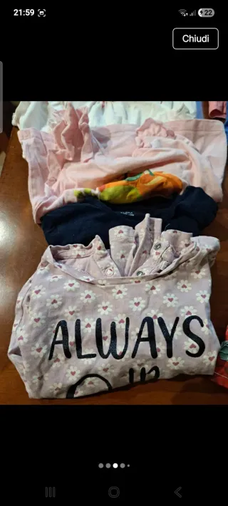 Lotto vestiti bambina 18 mesi estivo