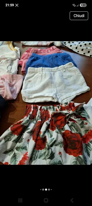 Lotto vestiti bambina 18 mesi estivo