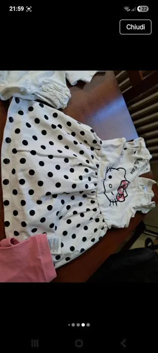 Lotto vestiti bambina 18 mesi estivo