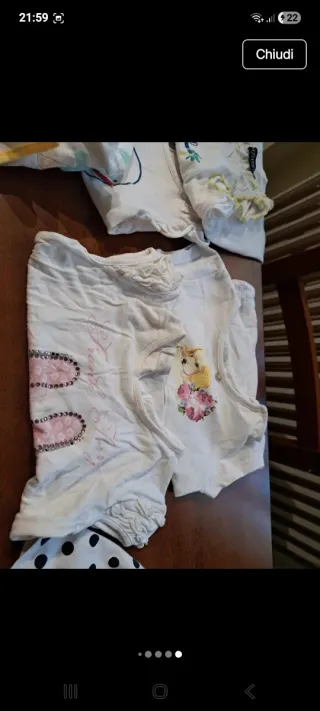 Lotto vestiti bambina 18 mesi estivo