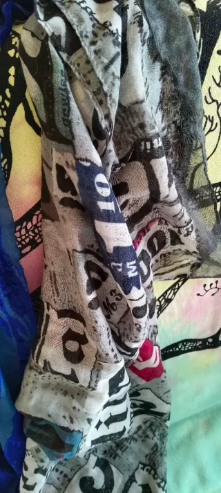 Set di 2 foulard stampati