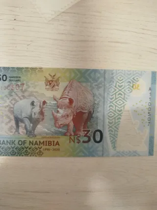 Billete 30 Aniversario Independencia Namibia