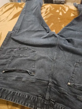 Pantalón vaquero azul/gris