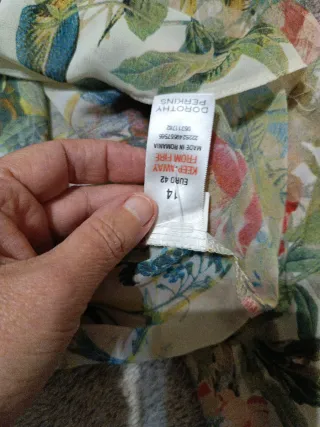 Camisa floral manga larga