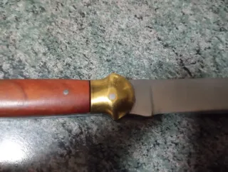 Cuchillo artesanal madera y metal
