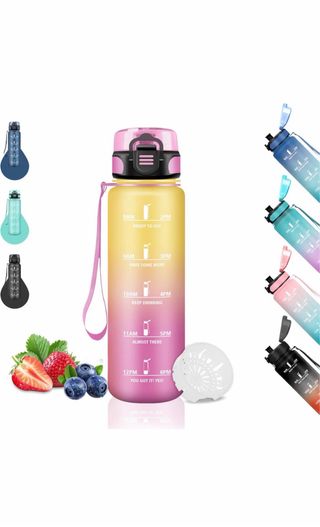 Botella de Agua con Marcador de Tiempo