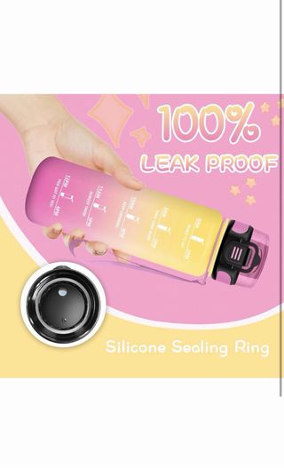 Botella de Agua con Marcador de Tiempo