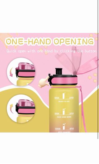 Botella de Agua con Marcador de Tiempo