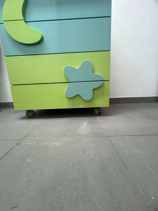 Cambiador bebé 4 cajones con ruedas