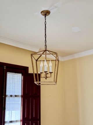 Lámpara Vintage Geométrica Dorada