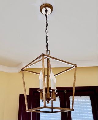 Lámpara Vintage Geométrica Dorada