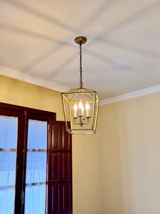 Lámpara Vintage Geométrica Dorada