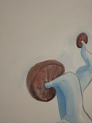 Cuadro abstracto acuarela