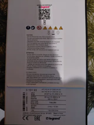 Gruppo di continuità UPS Legrand