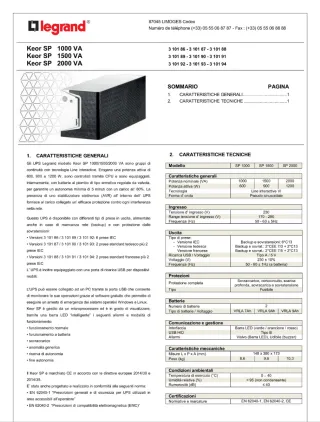 Gruppo di continuità UPS Legrand - 1200W