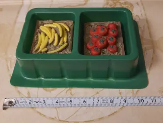 Miniaturas casa de muñecas: Plátanos y Tomates