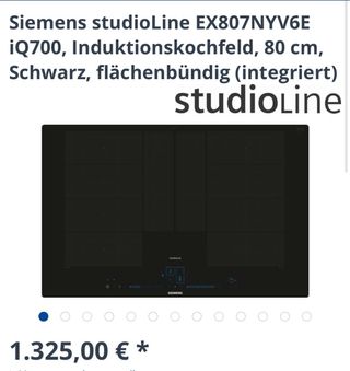 Vitro inducción SIEMENS full FLEX 80cm wifi