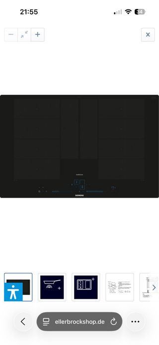 Vitro inducción SIEMENS full FLEX 80cm wifi