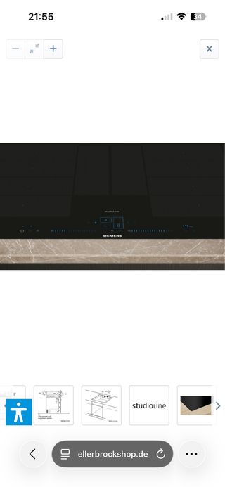 Vitro inducción SIEMENS full FLEX 80cm wifi